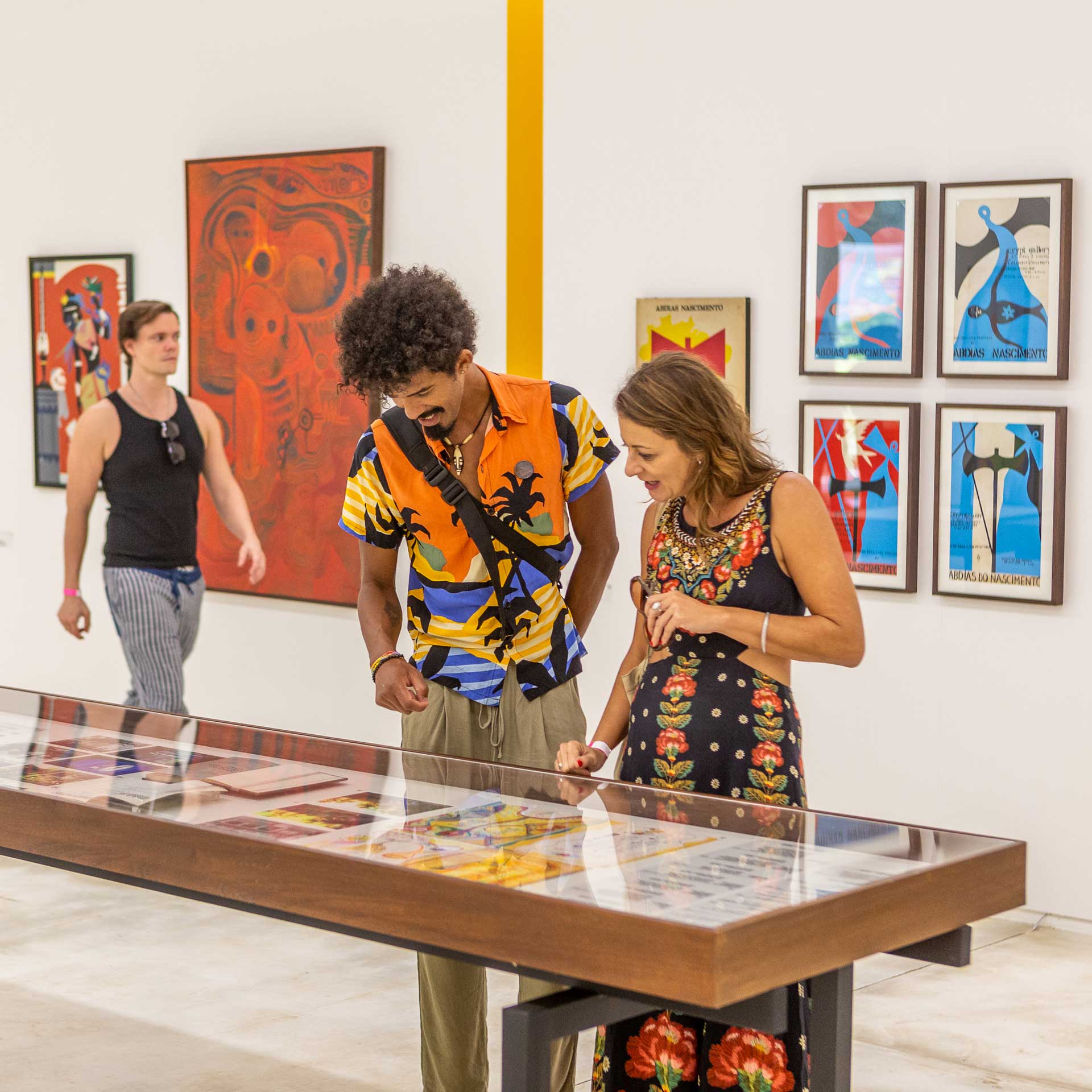 A Galeria Mata exibe o Terceiro Ato da Mostra Abdias Nascimento e o Museu de Arte Negra. Foto: Patrick Arley
