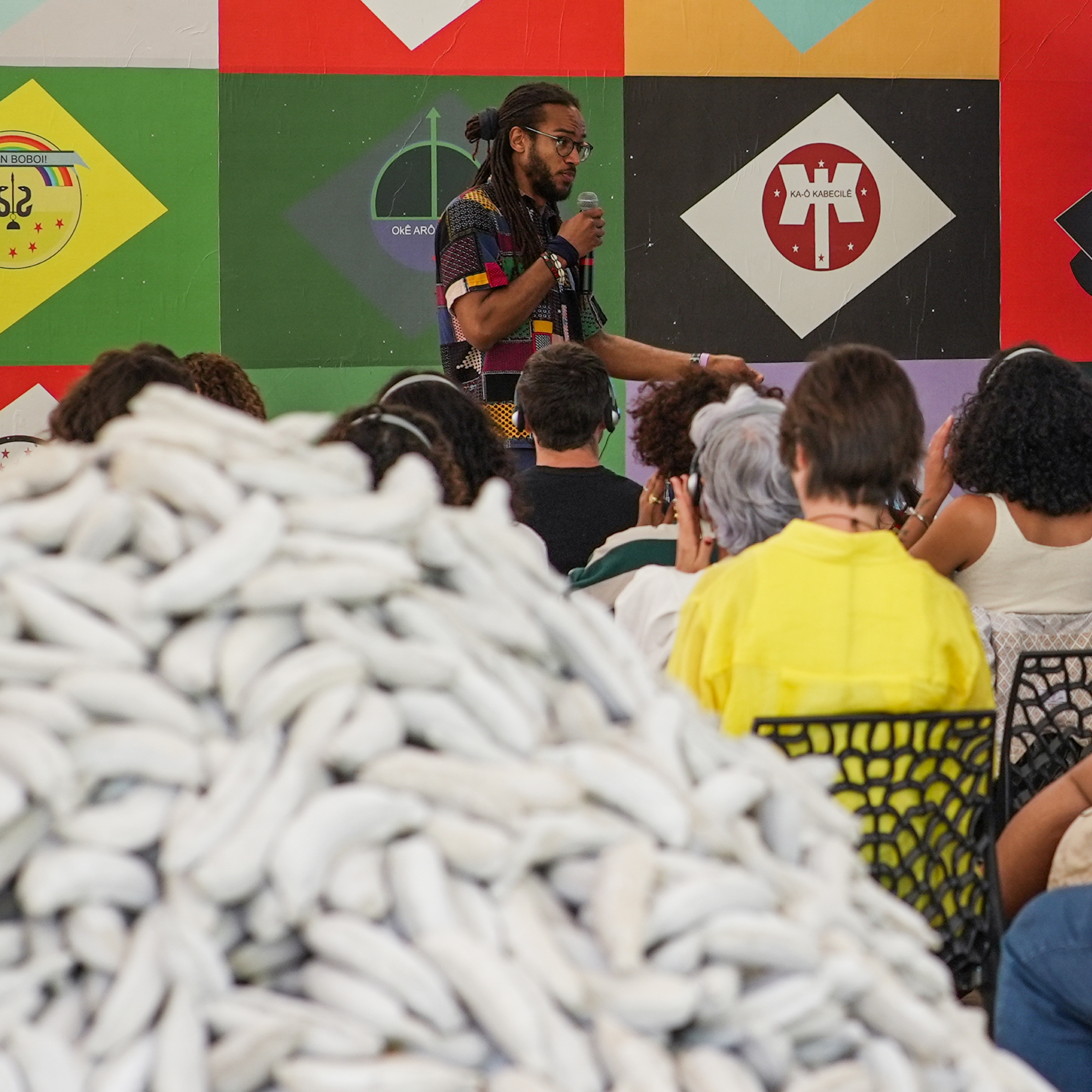 A programação do Inhotim na Semana Nacional de Museus 2025 conta com uma roda de conversa, uma oficina e uma série de visitas. Foto: Ana Clara Martins e Brendon Campos 