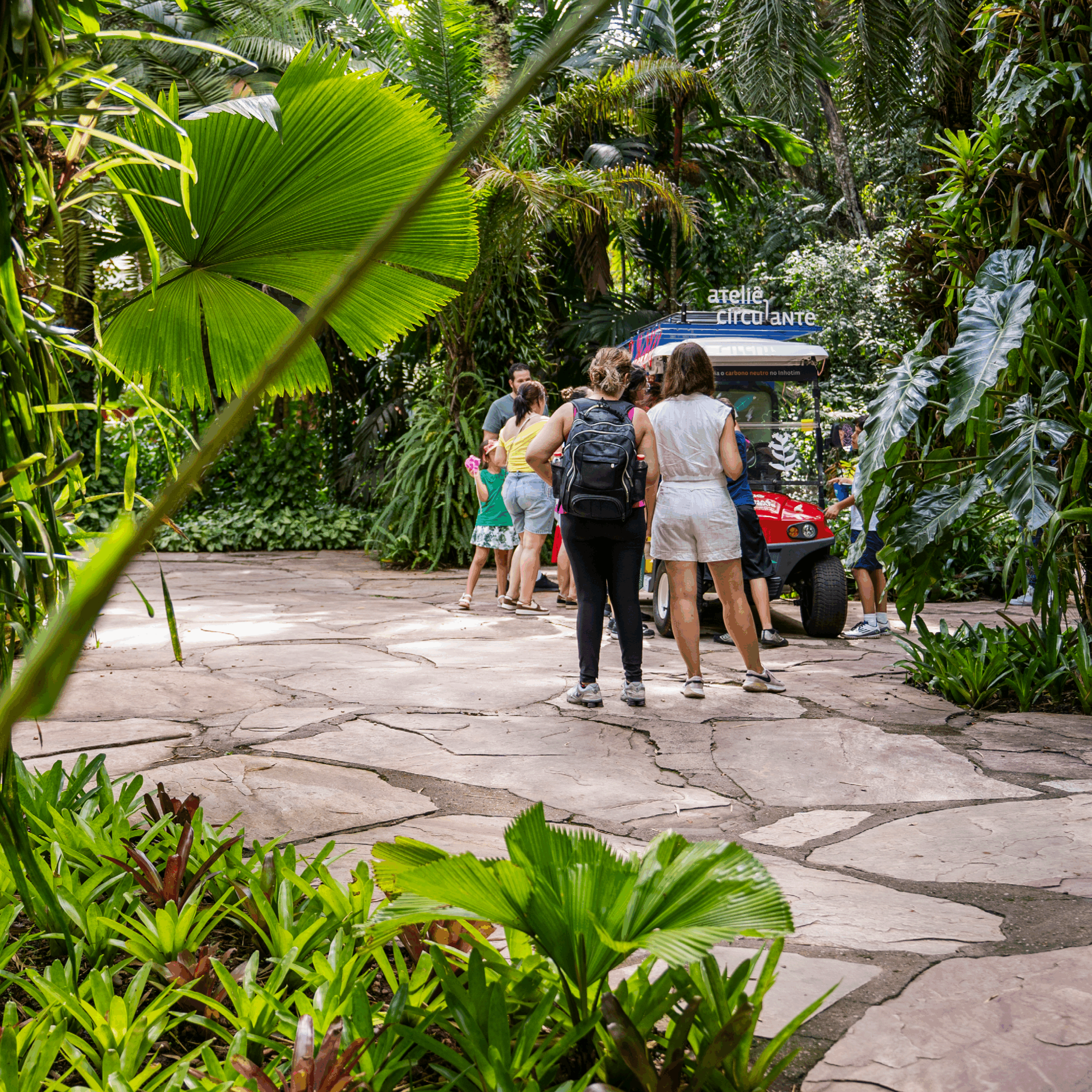 The Traveling Workshop invites you to experience art and nature through activities held throughout Inhotim. Photo: Brendon Campos
